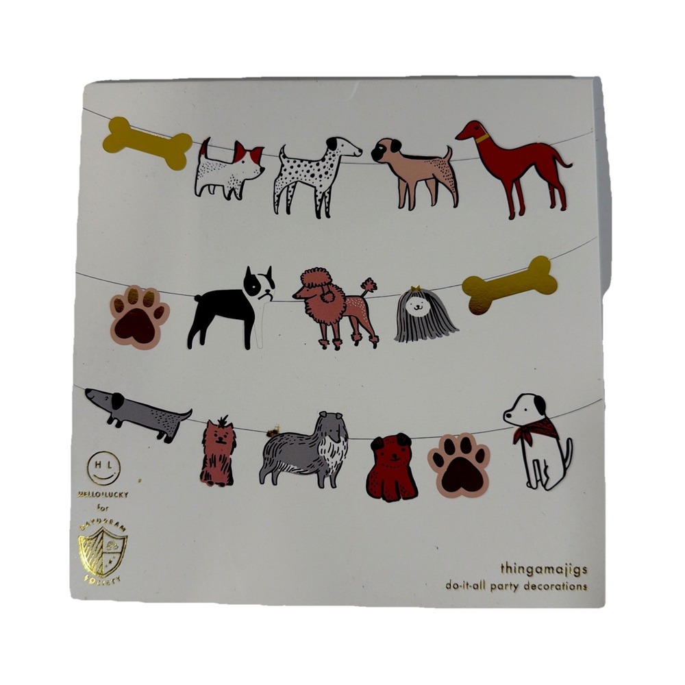 Puppy Love Dog Kids Party Theme Hanging Garland Daydream Society 20'